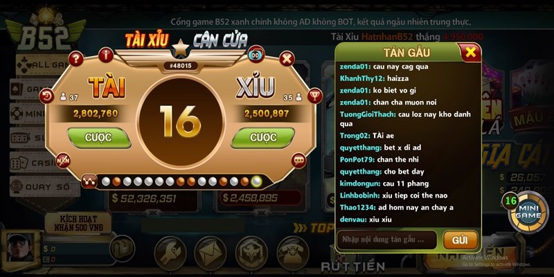 Tổng quan về b52 tài xỉu online
